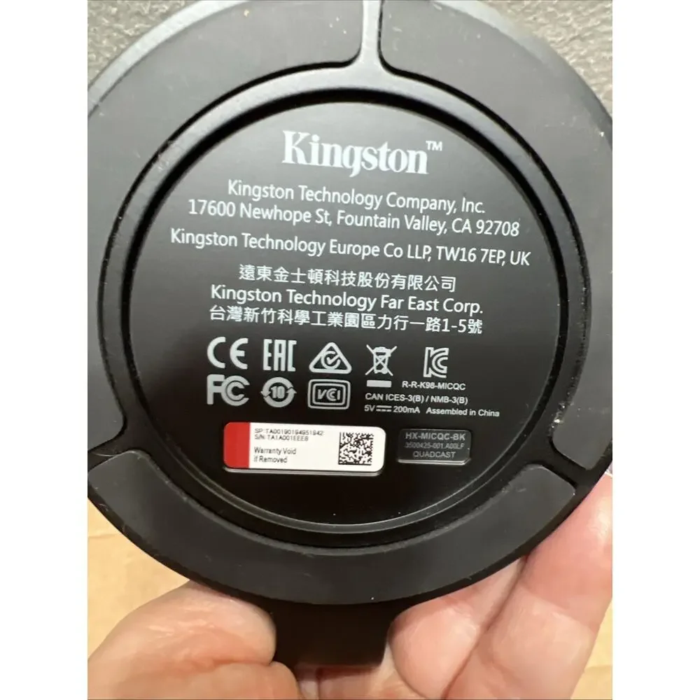 HyperX QuadCast 20Hz - 20kHz USB Microphone K98-MICQC
